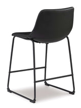 Centiar Black Counter Height Chair (Set of 2) - Ornate Home