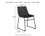 Centiar Black Dining Table and 2 Chairs (Online Special Price) - Ornate Home