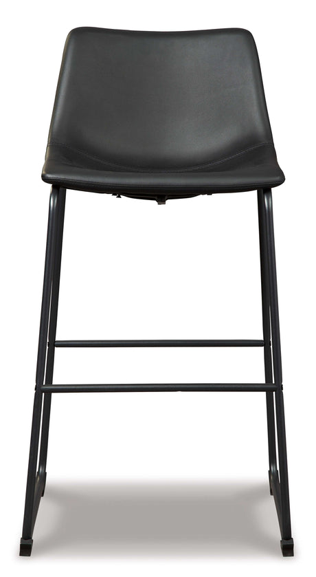Centiar Black Pub Height Bar Stool (Set of 2) - Ornate Home