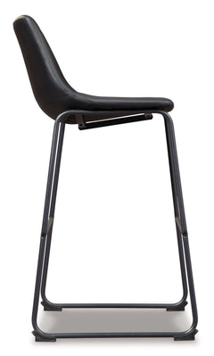 Centiar Black Pub Height Bar Stool (Set of 2) - Ornate Home