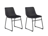 Centiar Black Side Chair (Set of 2) (Online Special Price) - Ornate Home