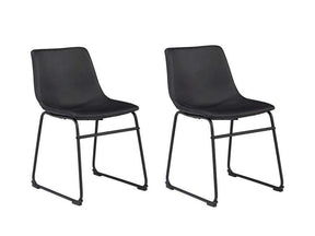 Centiar Black Side Chair (Set of 2) (Online Special Price) - Ornate Home