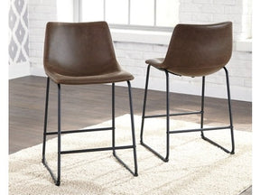 Centiar Brown Counter Height Bar Stool (Set of 2) (Online Special Price) - Ornate Home