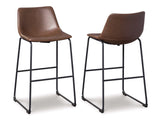 Centiar Brown Pub Height Bar Stool (Set of 2) (Online Special Price) - Ornate Home