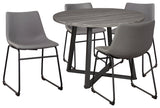 Centiar Gray/Black Dining Table with 4 Chairs (Online Special Price) - Ornate Home