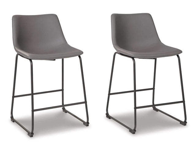 Centiar Gray Counter Height Chair (Set of 2) (Online Special Price) - Ornate Home