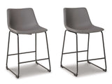 Centiar Gray Counter Height Chair (Set of 2) - Ornate Home