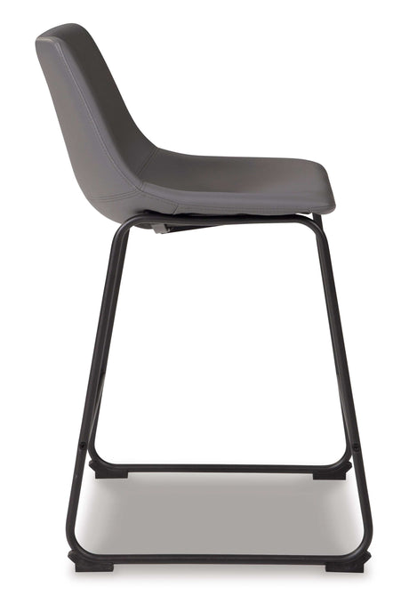 Centiar Gray Counter Height Chair (Set of 2) - Ornate Home