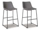 Centiar Gray Pub Height Bar Stool (Set of 2) - Ornate Home