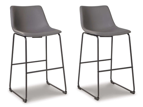 Centiar Gray Pub Height Bar Stool (Set of 2) - Ornate Home