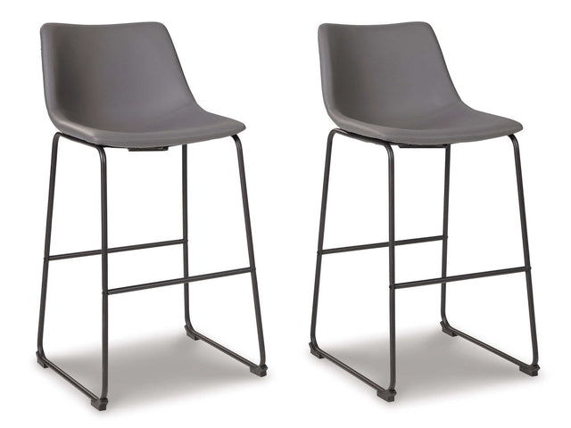 Centiar Gray Pub Height Bar Stool (Set of 2) - Ornate Home