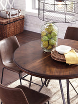 Centiar Two-tone Brown Round Dining Table (Online Special Price) - Ornate Home