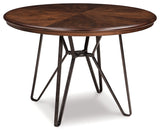 Centiar Two-tone Brown Round Dining Table (Online Special Price) - Ornate Home