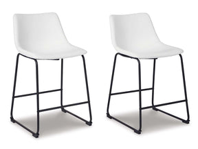 Centiar White Counter Height Chair (Set of 2) (Online Special Price) - Ornate Home