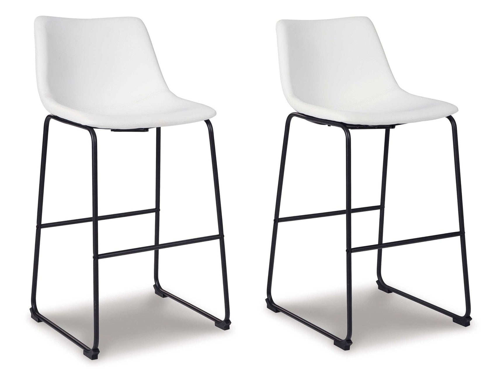 Centiar White Pub Height Bar Stool (Set of 2) (Online Special Price) - Ornate Home