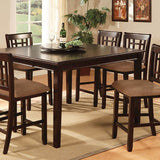 Central Park Dark Cherry Square Counter Height Table - Ornate Home