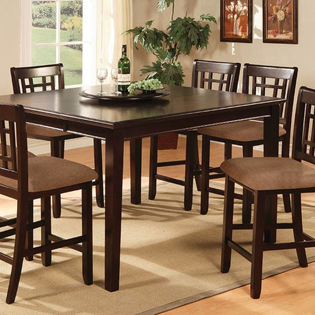Central Park Dark Cherry Square Counter Height Table - Ornate Home