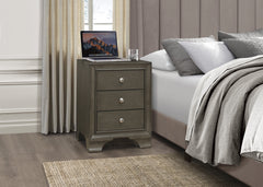 Centralia Gray Nightstand - Ornate Home