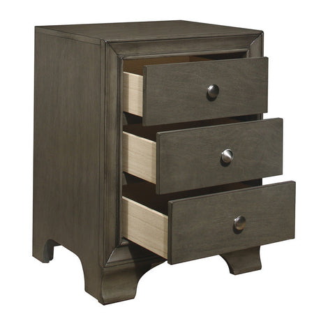 Centralia Gray Nightstand - Ornate Home