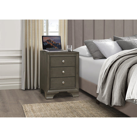 Centralia Gray Nightstand - Ornate Home