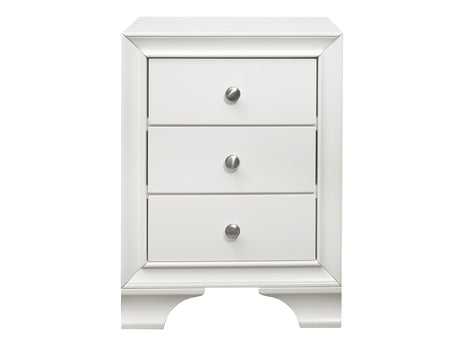 Centralia White Nightstand - Ornate Home