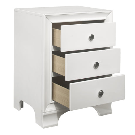 Centralia White Nightstand - Ornate Home