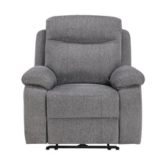 Centric Gray Power Reclining Chair With Power Headrest Power Lumbar Support Bluetooth Speakers And Charging Ports - Ornate Home