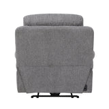 Centric Gray Power Reclining Chair With Power Headrest Power Lumbar Support Bluetooth Speakers And Charging Ports - Ornate Home