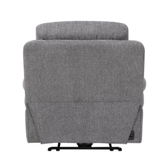 Centric Gray Power Reclining Chair With Power Headrest Power Lumbar Support Bluetooth Speakers And Charging Ports - Ornate Home