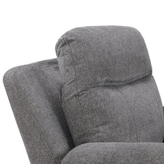 Centric Gray Power Reclining Chair With Power Headrest Power Lumbar Support Bluetooth Speakers And Charging Ports - Ornate Home