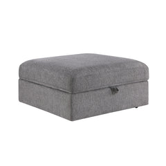 Centric Gray Storage Ottoman - Ornate Home