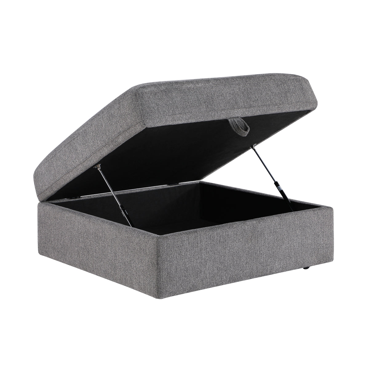 Centric Gray Storage Ottoman - Ornate Home