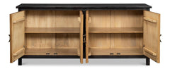 Centrum Brown Four Door Sideboard - Ornate Home