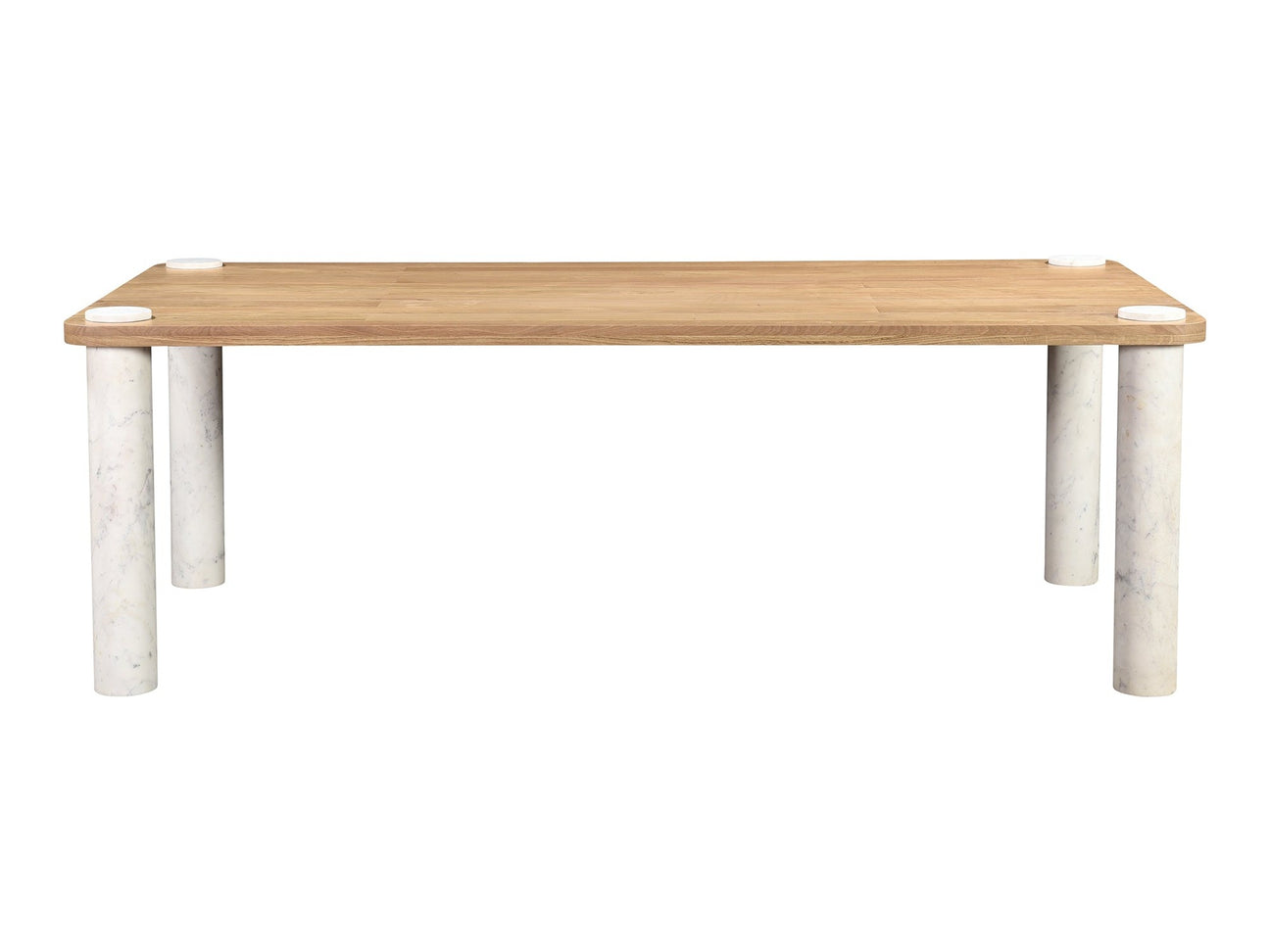 Century Natural/White Marble Leg Dining Table - Ornate Home