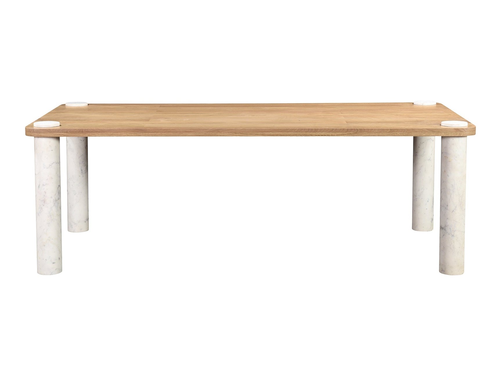 Century Natural/White Marble Leg Dining Table - Ornate Home