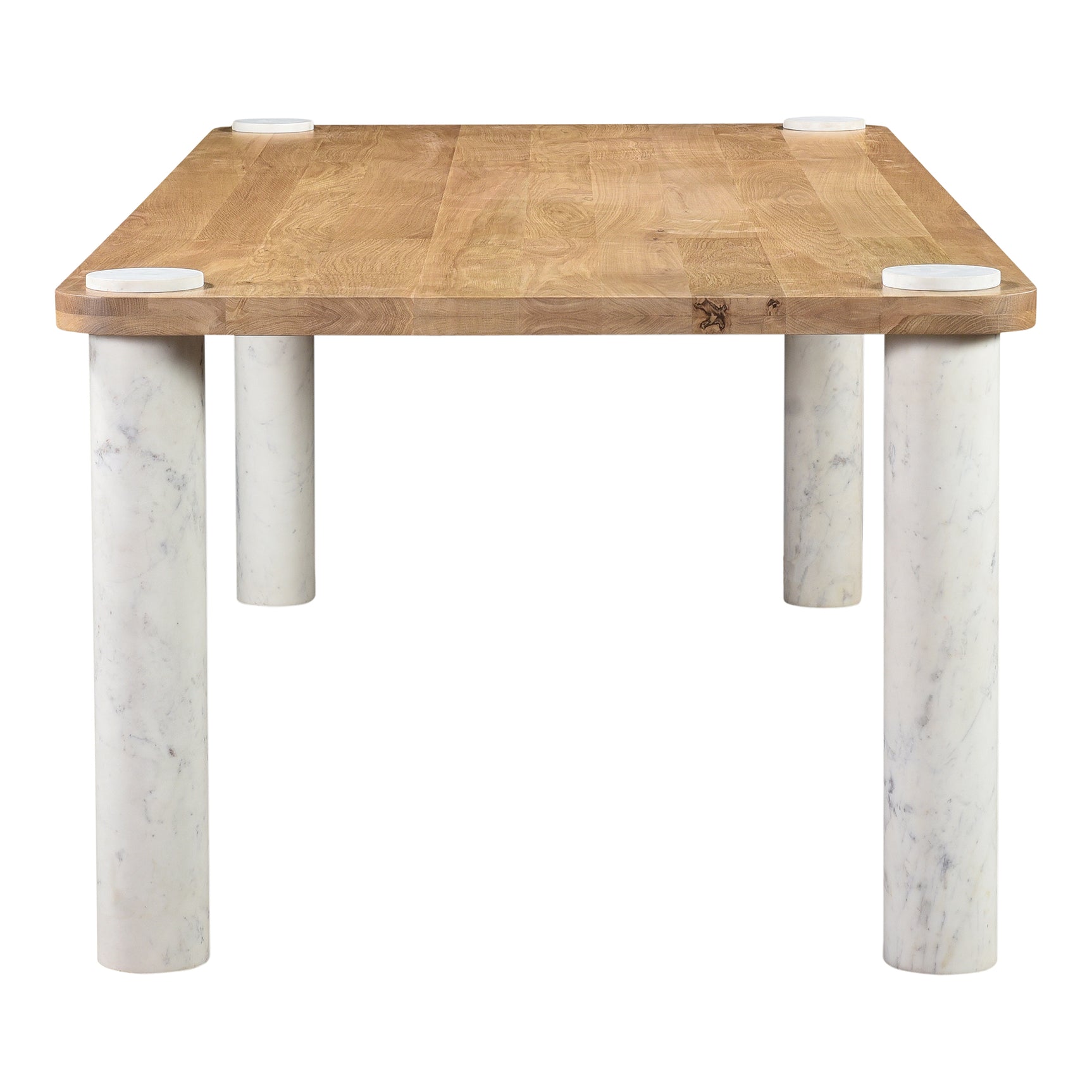 Century Natural/White Marble Leg Dining Table - Ornate Home