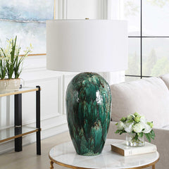 Ceralene Green Table Lamp - Ornate Home