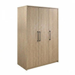 Cerda Latte 3-door Bedroom Wardrobe Storage Cabinet Armoire - Ornate Home