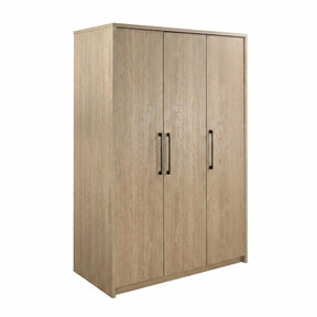 Cerda Latte 3-door Bedroom Wardrobe Storage Cabinet Armoire - Ornate Home