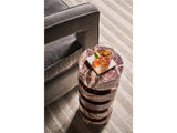 Cerise Cherry Gold Marble Spot Table - Ornate Home