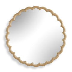 Cerrito Burnished Ivory Round Mirror - Ornate Home