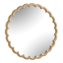 Cerrito Burnished Ivory Round Mirror - Ornate Home