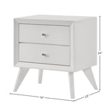 Cerys White Nightstand - Ornate Home