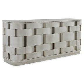 Cestino Gray/Silver Buffet - Ornate Home