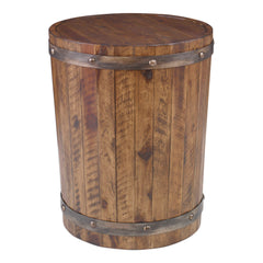 Ceylon Wine Barrel Side Table - Ornate Home