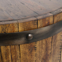 Ceylon Wine Barrel Side Table - Ornate Home