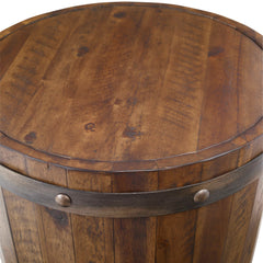 Ceylon Wine Barrel Side Table - Ornate Home