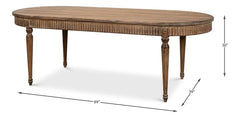 Château Tan Dining Table - Ornate Home