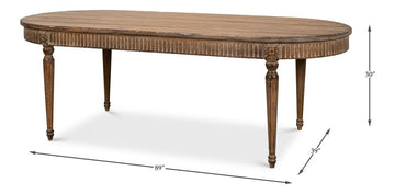 Château Tan Dining Table - Ornate Home