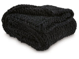 Chaddon Black Throw - Ornate Home